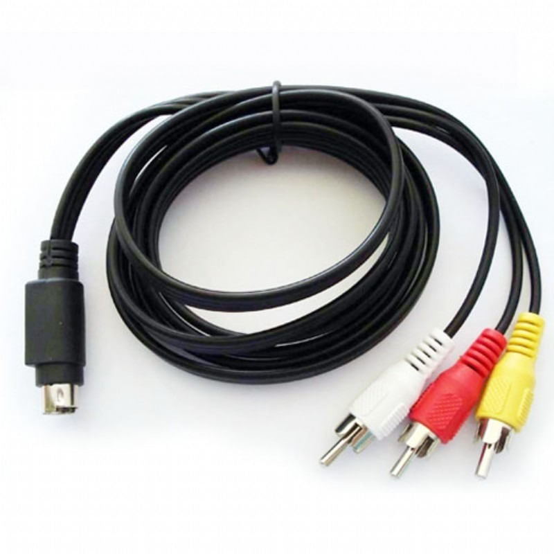 Cabo Adaptador P/ RCA Do Aparelho Sky S14 Preto