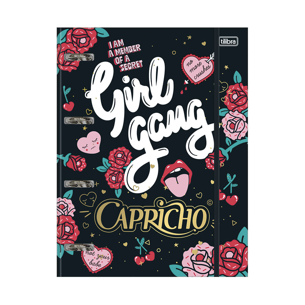 Fichário Tilibra Capricho com Elástico e 80 Folhas