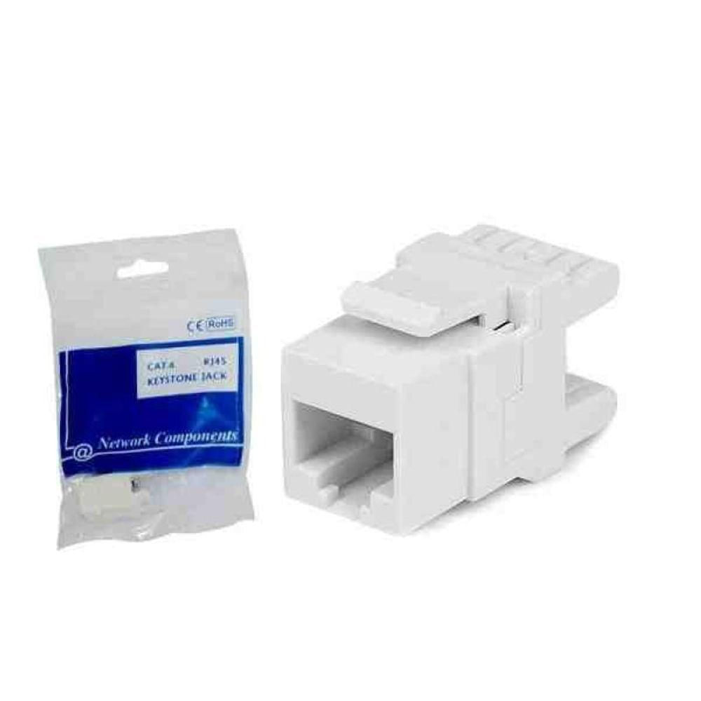 Keystone Jack Cat6 Rj45 Branco Seccon