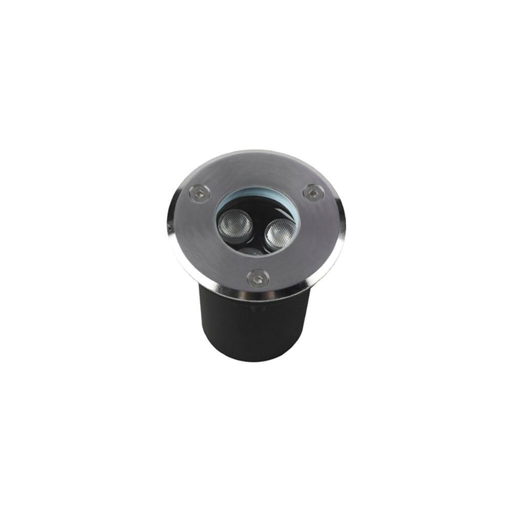 Embutido De Solo Led Astraled Es-6901 3w Bivolt Prata 3000k Luz Amarela 3000k Luz Amarela Es-6901