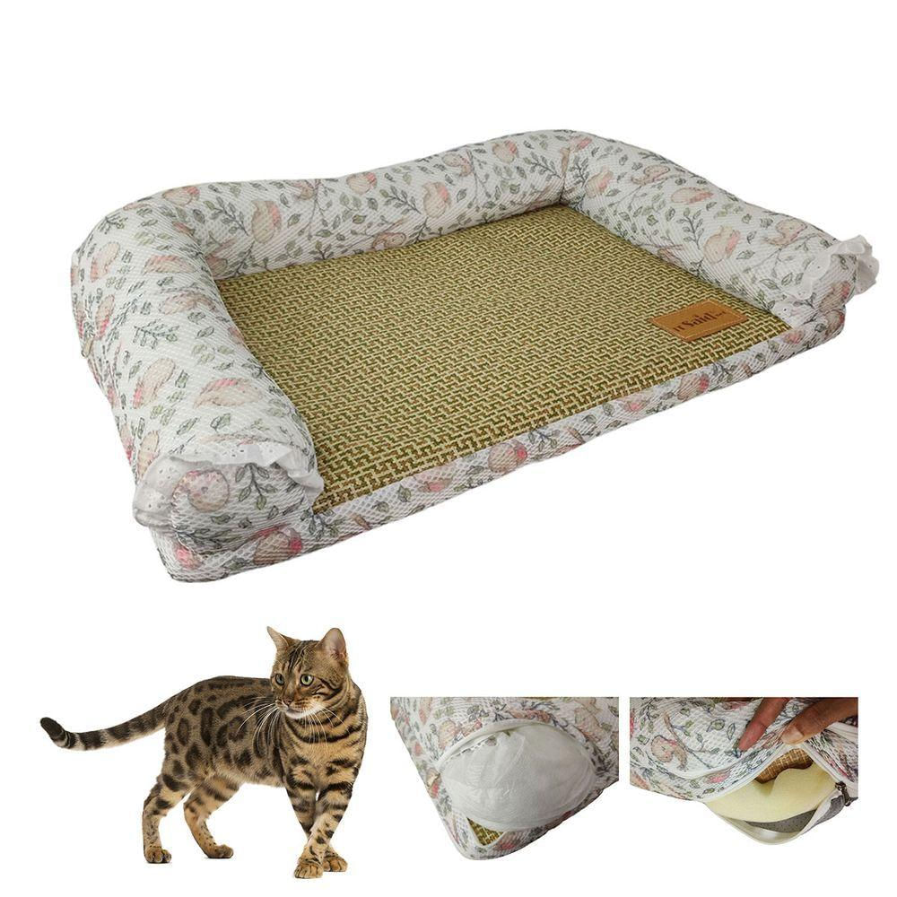 Cama Arranhador Pet Felino Gato Almofada Esteira Confortavel Resistente Animal De Estimaçao Macio Lavavel Aconchegante Espaçoso