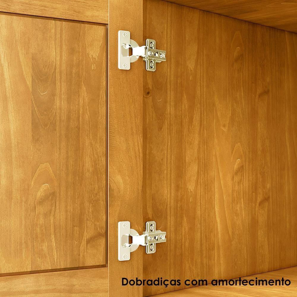 Balcao Madeira Maciça 2 Portas 2 Gavetas 88 Cm 8928 Freijo Milani Store Freijo