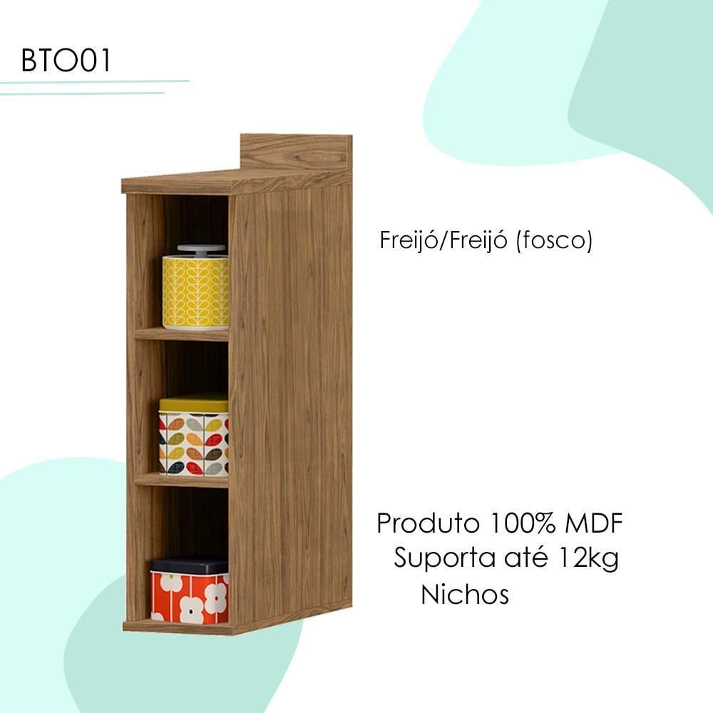 Balcao Nicho Suspenso Mdf 20 Cm Tosc Bto01 Freijo Freijo Mxm Freijo Freijo