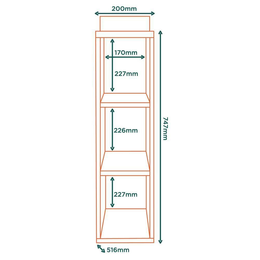 Balcao Nicho Suspenso Mdf 20 Cm Tosc Bto01 Freijo Freijo Mxm Freijo Freijo