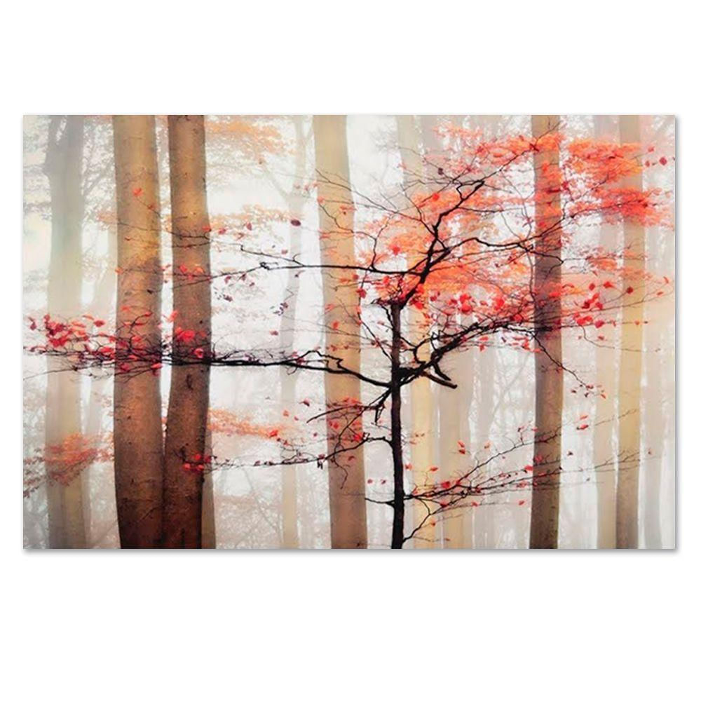 Quadro Decorativo Natiureza Outono Tela Em Canvas Ideal Para Sala Quarto E Hall (100x70 Cm)