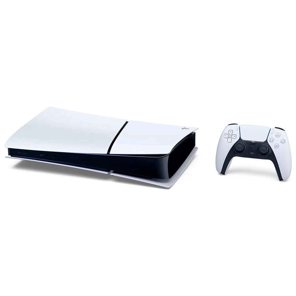 Console PlayStation 5 Slim, SSD 1TB, Edição Digital, Branco + 2 Jogos - Sony