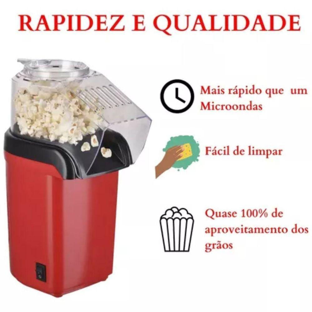 Pipoqueira Automática Retro Direcionador Pipocas Sem óleo