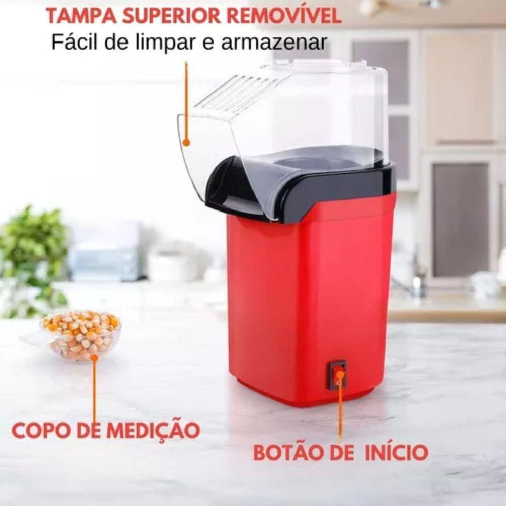 Pipoqueira Automática Retro Direcionador Pipocas Sem óleo