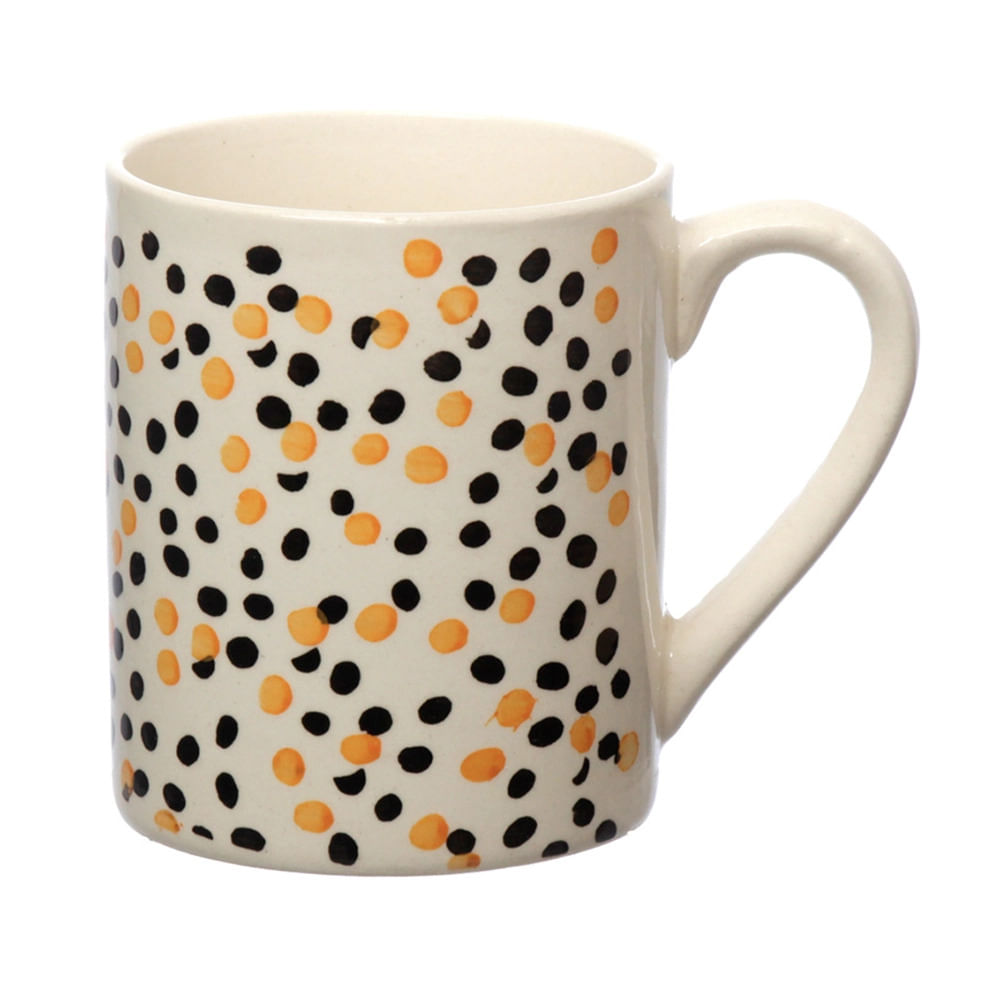 Caneca Hauskraft em Cerâmica Dots 330ml