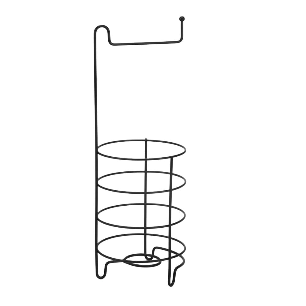 Suporte para Papel Higiênico de Chão Arthi em Aço Preto