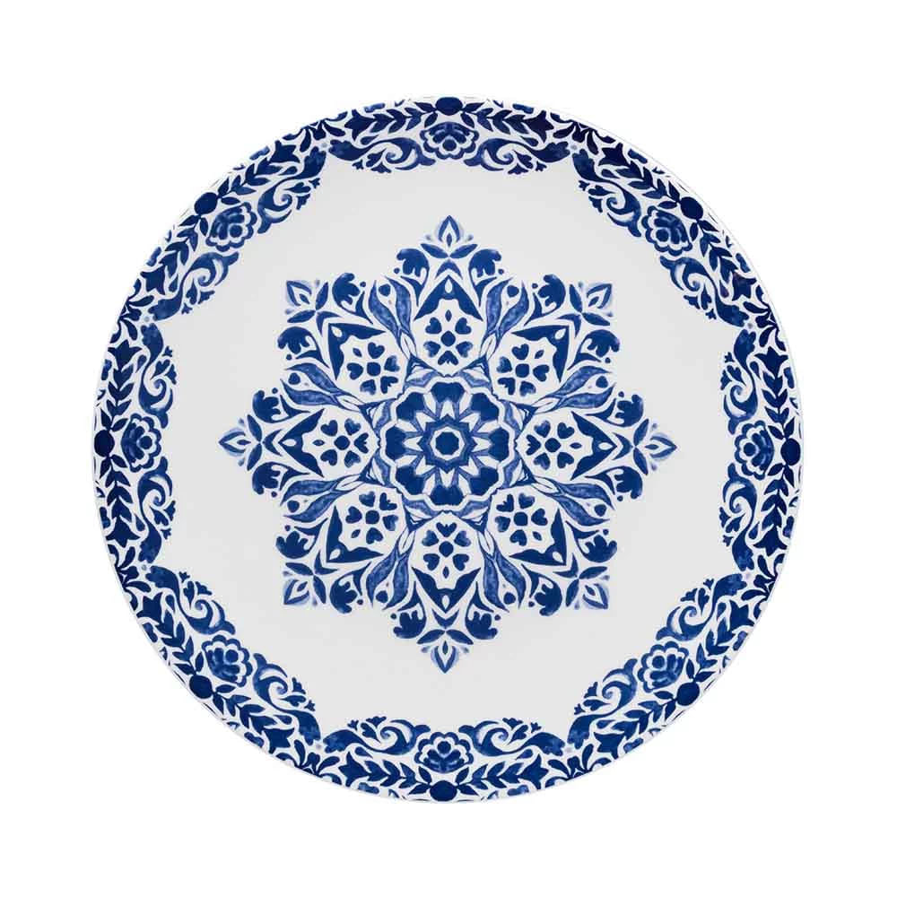 Aparelho de Jantar e Chá Oxford Blue Indian em Porcelana 20 Peças