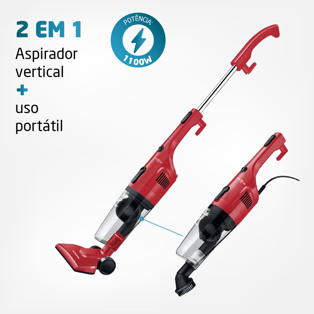 Aspirador de Pó Vertical Mondial Turbo Cycle AP-36 - 1100W 220V