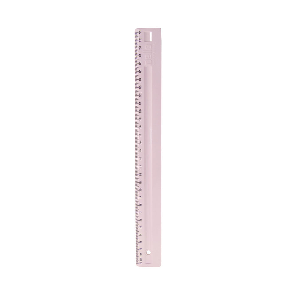 Régua Dello Serena 30cm Rosa