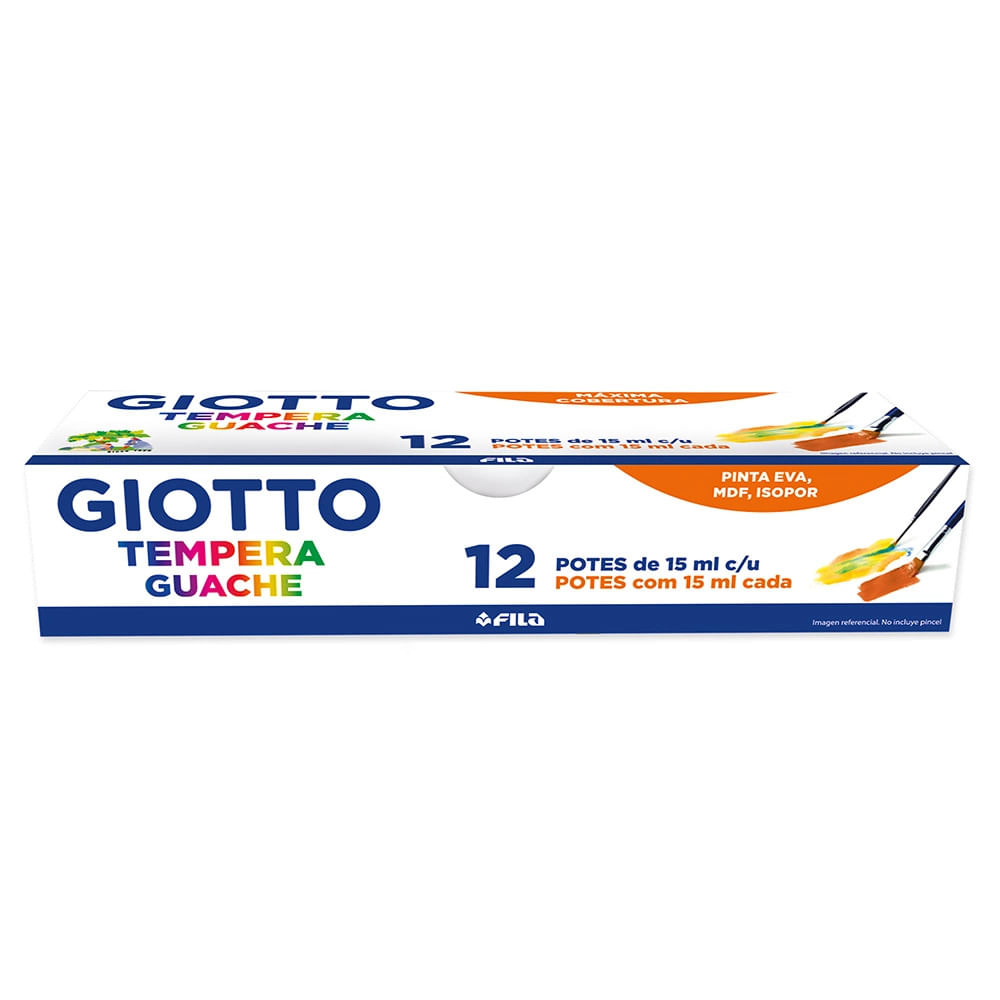 Tinta Guache Canson Giotto 12 Cores 15ml