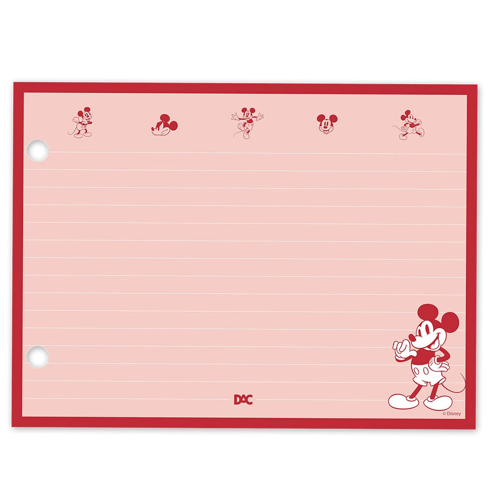 Caderno Mini Argolado Dac Disney Mickey com 80 Folhas