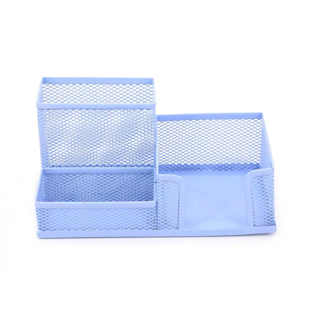 Organizador de Mesa Le Aramado Azul Tamanho Médio 10x20x10cm