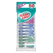 Prendedor de Roupa em Plástico Flashlimp Dynamic 12 Unidades