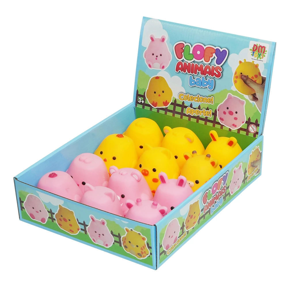 Brinquedo de Apertar DM Toys Flofy Animais - Item Sortido