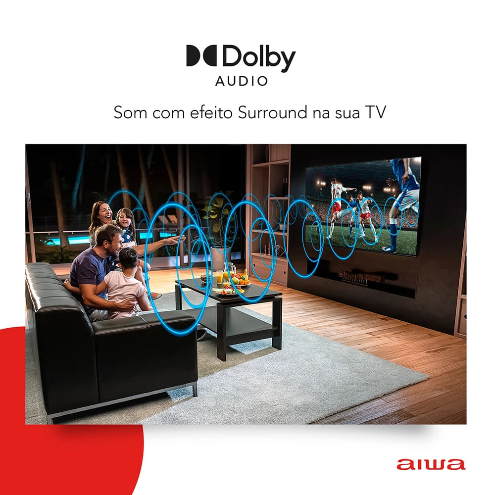 Smart TV 43" Aiwa AWS-TV-43-BL-02-A - Bivolt