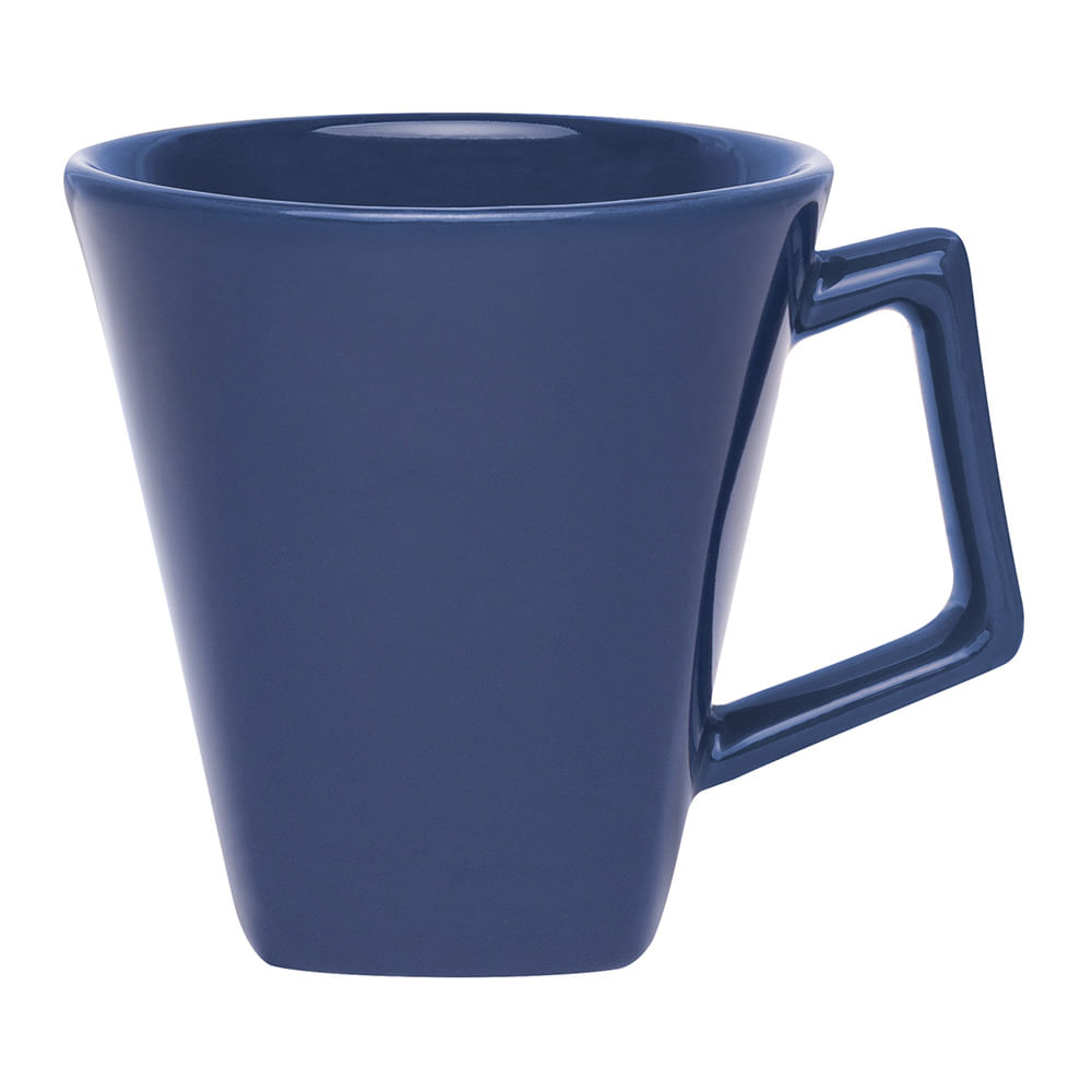 Caneca Oxford Mini Quartier Cerâmica Azul 220ml