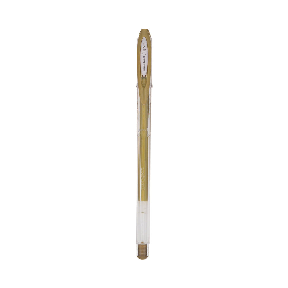 Caneta Gel Uniball Signo Noble Metalizado 0.7mm Ouro