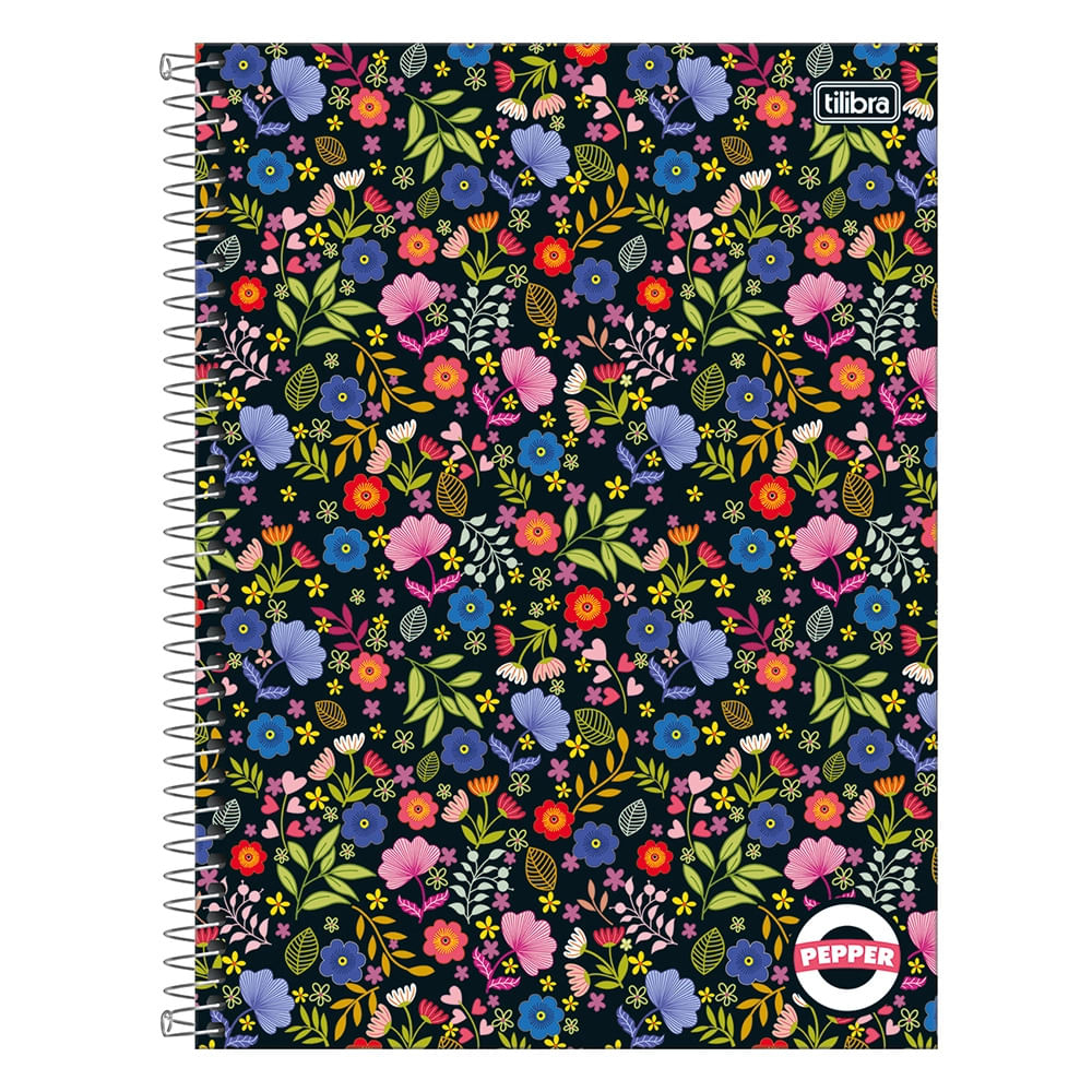 Caderno Universitário Tilibra Capa Dura Pepper 20 Matérias Feminino 320 Folhas - Item Sortido