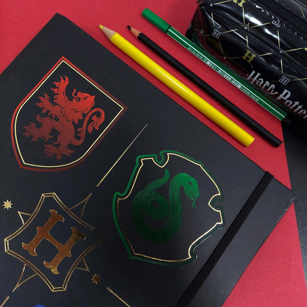 Caderno Universitário Argolado Dac Harry Potter 48 Folhas