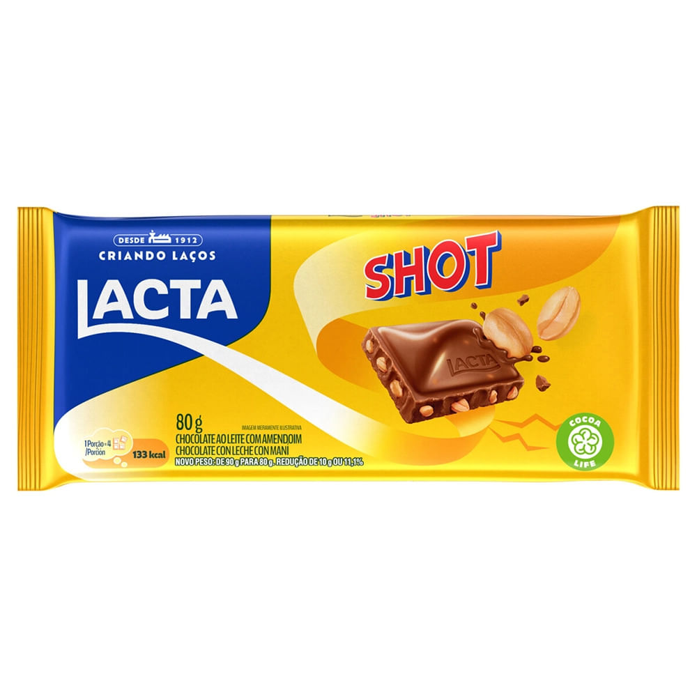 Chocolate Lacta Shot 80g