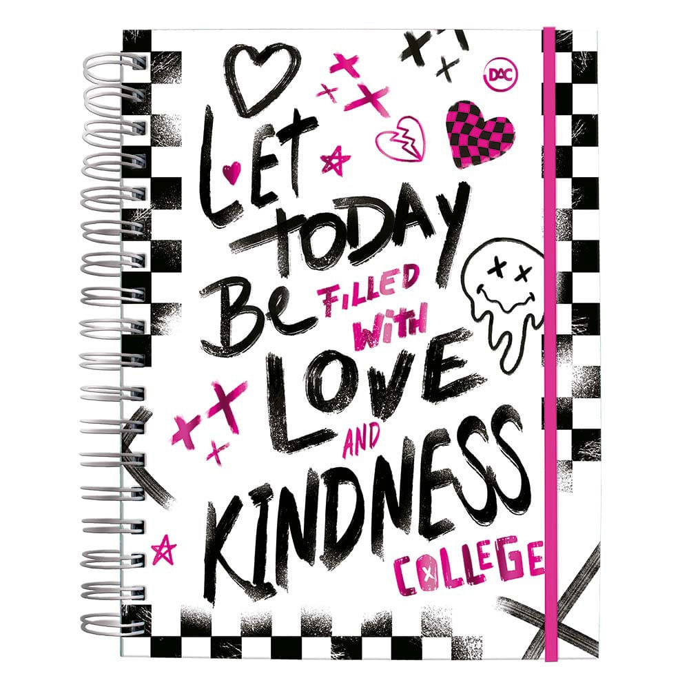 Caderno College Smart Dac Capa Dura Be Love 10 Matérias 80 Folhas