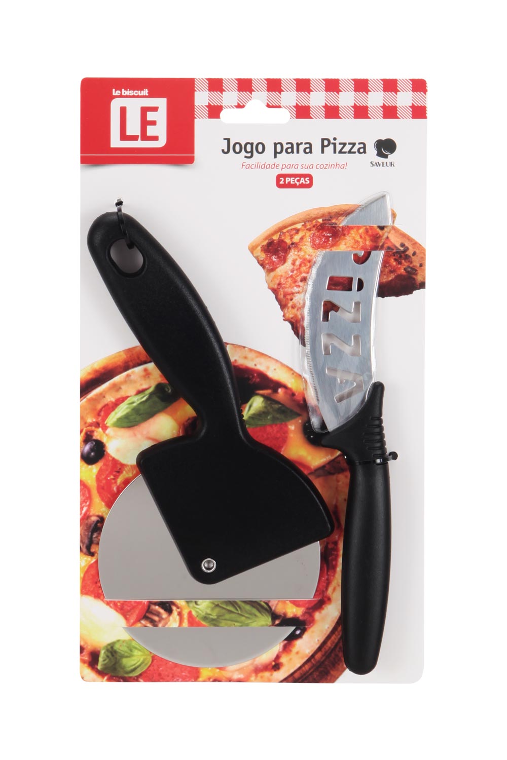 Kit para Pizza Le Saveur Inox e Plástico 2 Peças