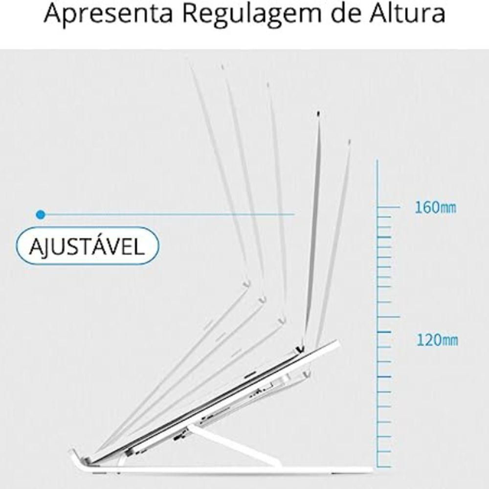 Suporte Notebook Ajustável Base Tablet Netbook Ergonômico Do