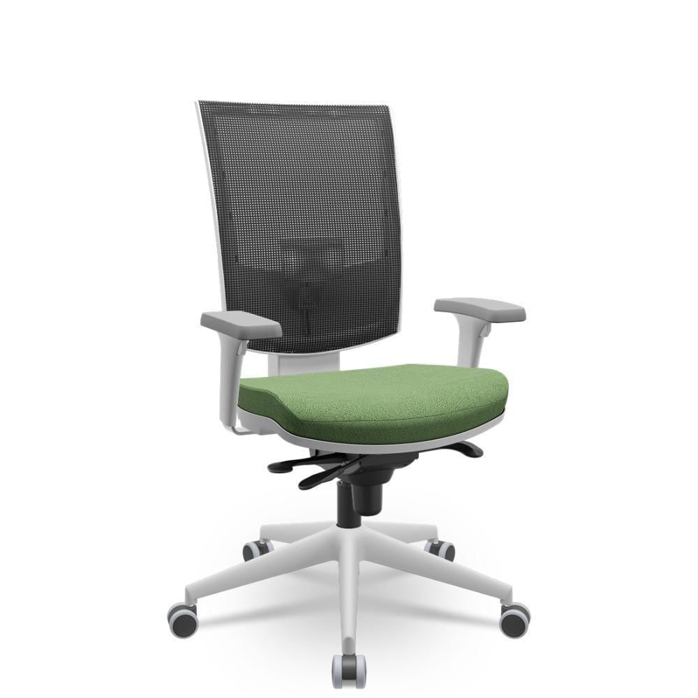 Cadeira Flash Presidente Slider Cinza/verde Musgo