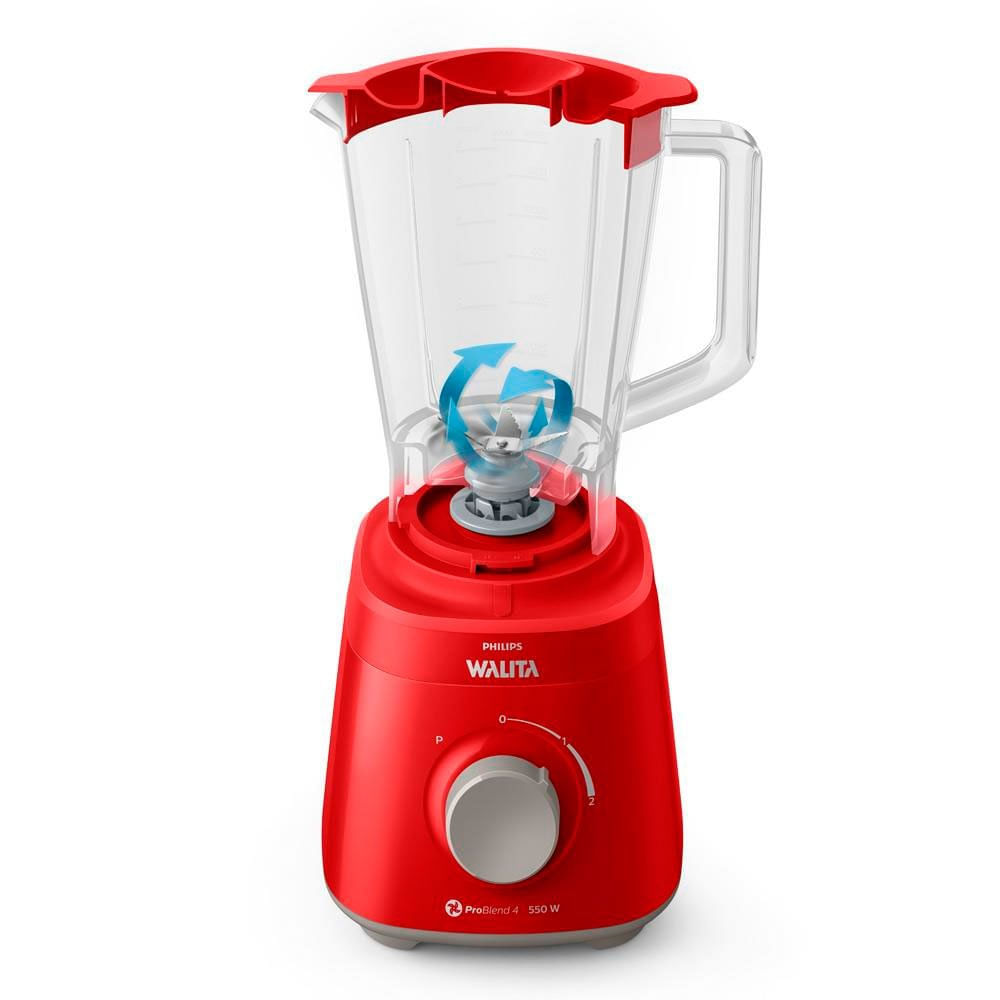 Liquidificador 2 Litros Philips Walita Daily Ri2110/40 Vermelho / 110V