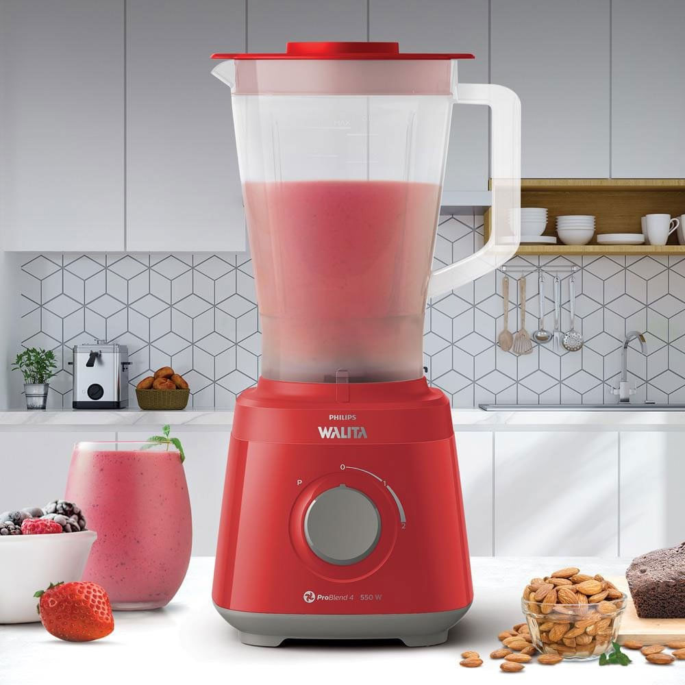 Liquidificador 2 Litros Philips Walita Daily Ri2110/40 Vermelho / 110V
