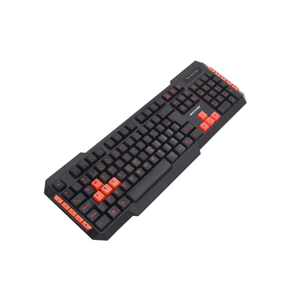 Teclado Gamer Multilaser Vermelho TC160