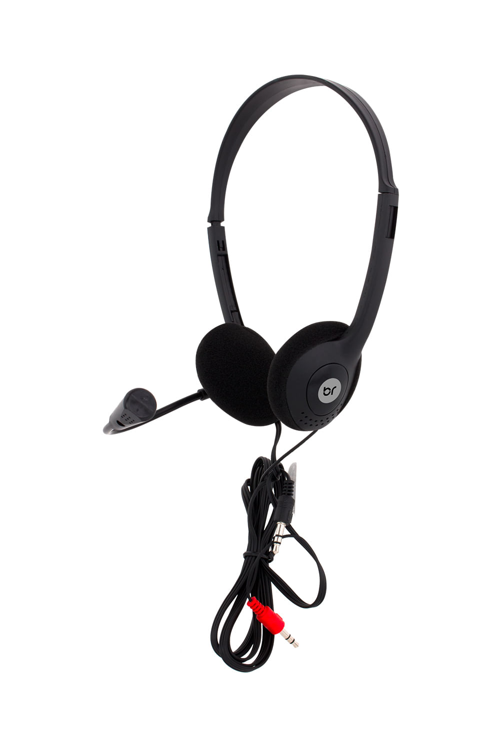 Headset Bright Office Haste Regulável e Microfone Preto 010