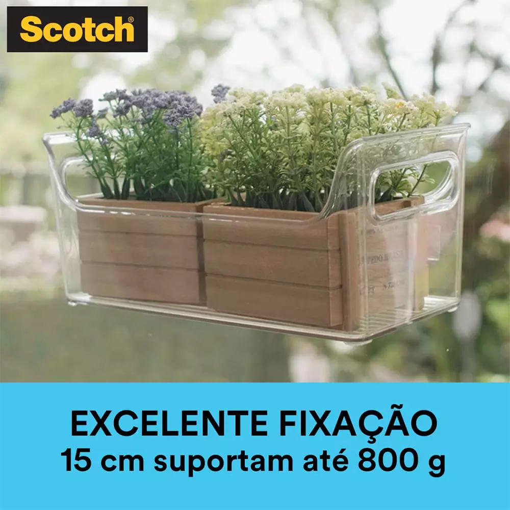 Fita Adesiva Dupla Face Scotch 3M com Espuma Uso Interno 19mmx2m