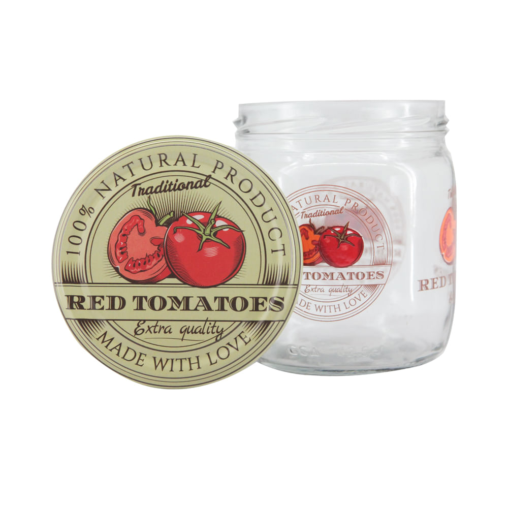 Pote de Vidro com Tampa Le Tomato Transparente 425ml