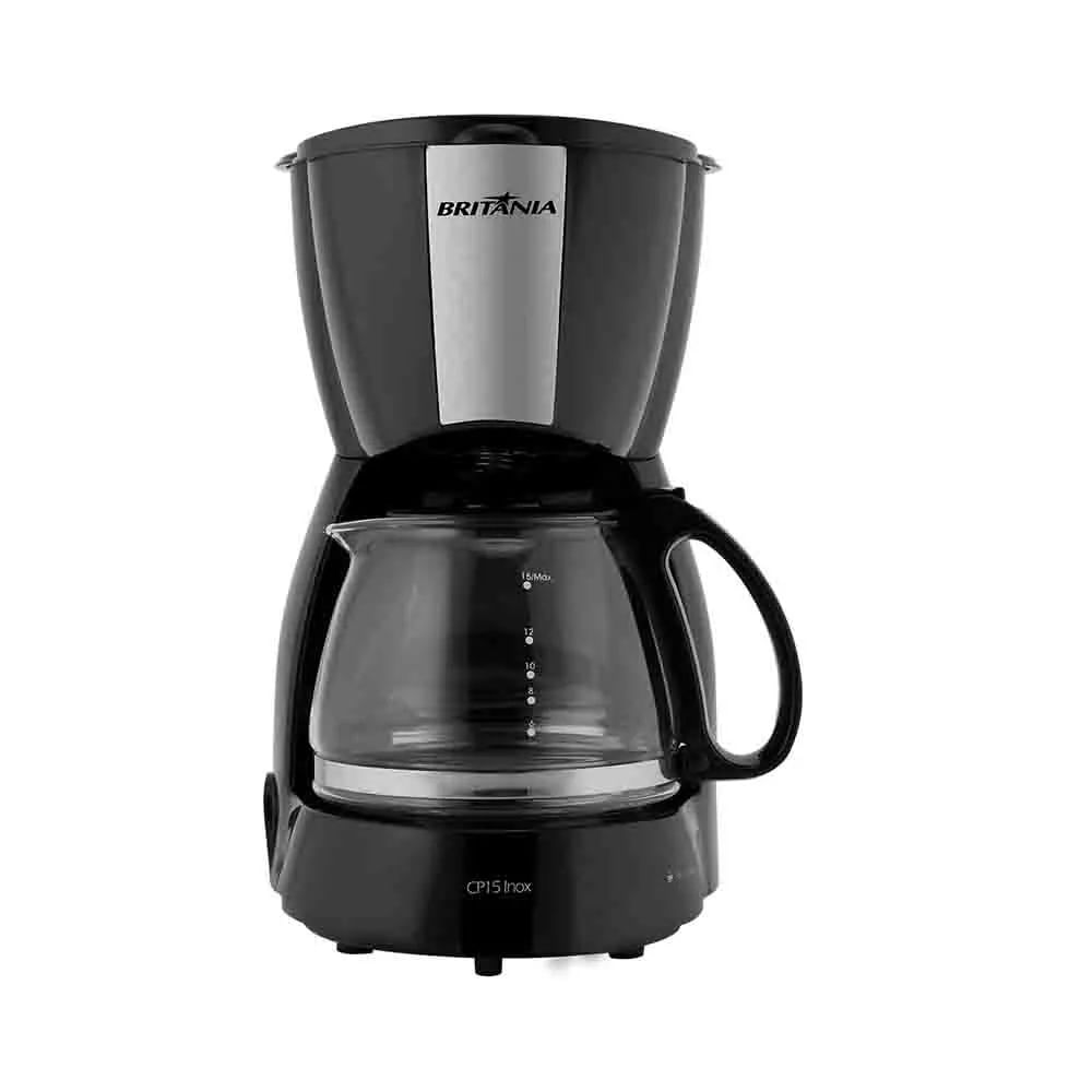 Cafeteira Elétrica Britânia CP15 15 Xícaras Inox Preto - 220V