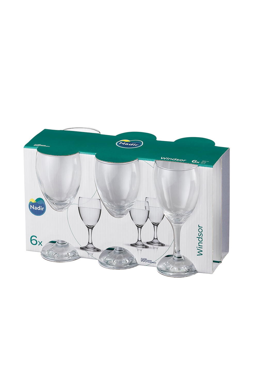 Jogo de Taças para Água Nadir Windsor 300ml 6 Peças