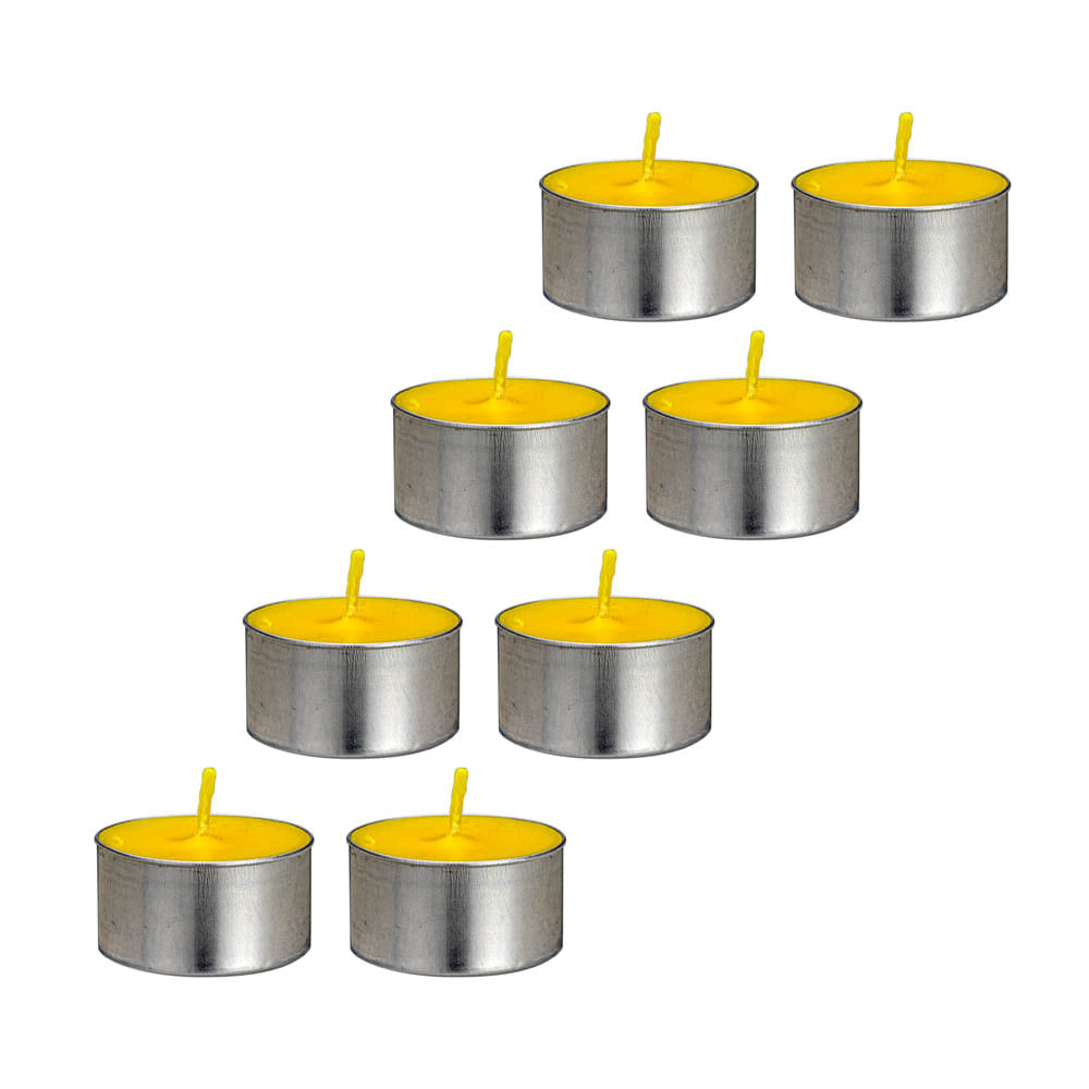 Vela Le Citronela Amarela com 8 Peças