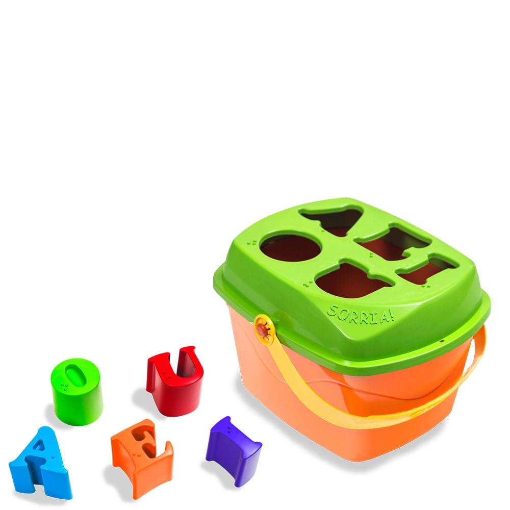 Brinquedo Cestinha Didática Cardoso com Letras