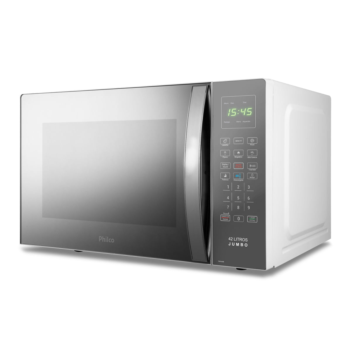 Micro-ondas 42L Philco Jumbo Múltiplas Funções 1560W PMO42EB 220V