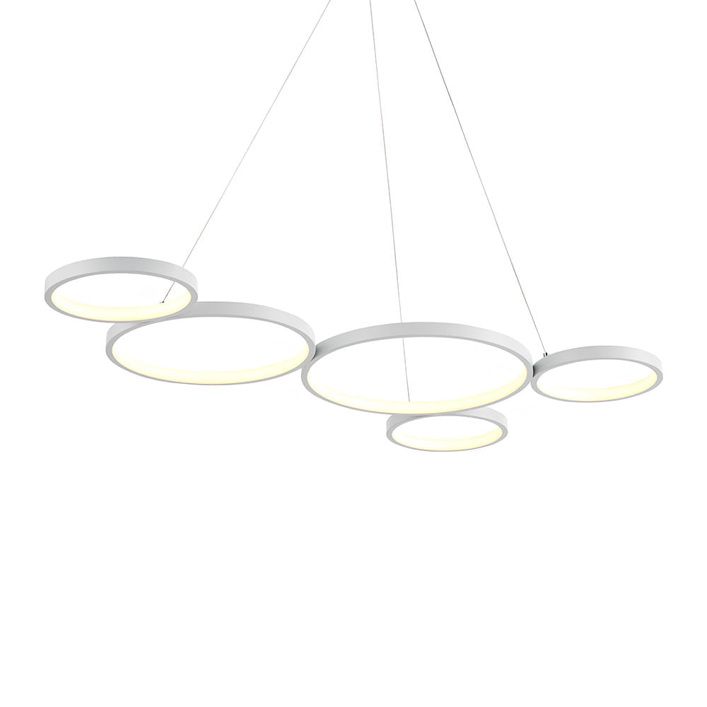 Lustre Pendente Astraled Syna PL-9838 Branco Led Bivolt