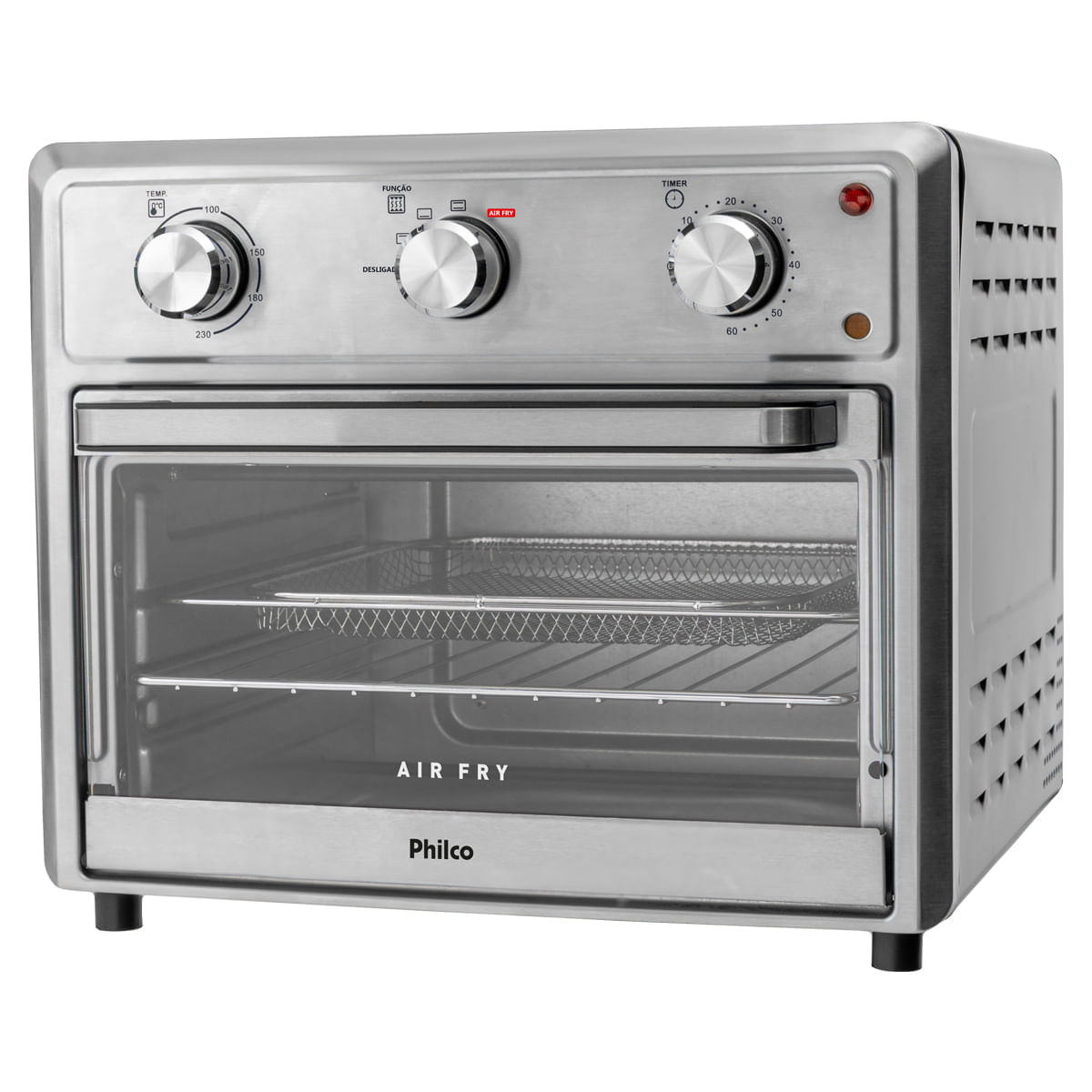 Forno Elétrico Philco PFE25I Air Fryer 2 em 1 Esmaltado 25L 220V