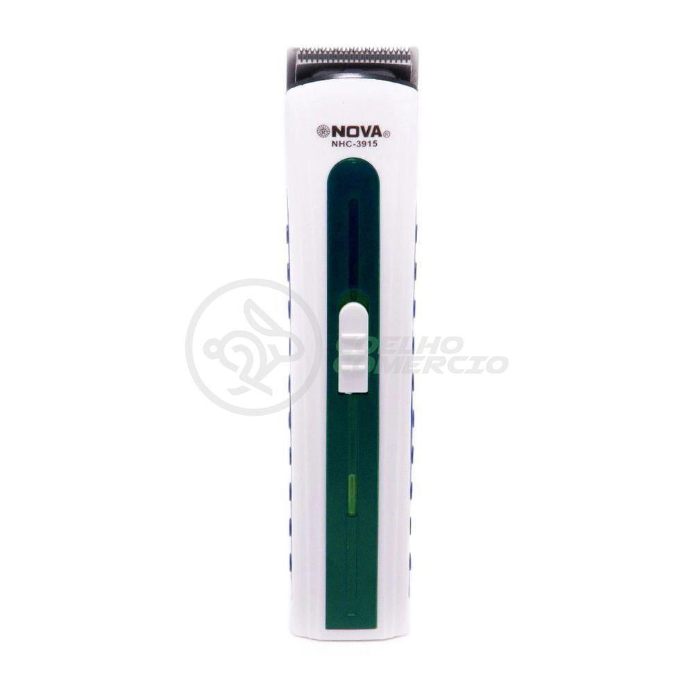 Máquina De Cortar Cabelo Barba Pelos Pezinho Portátil Nhc-3780 Bivolt Recarregável Verde - Nova