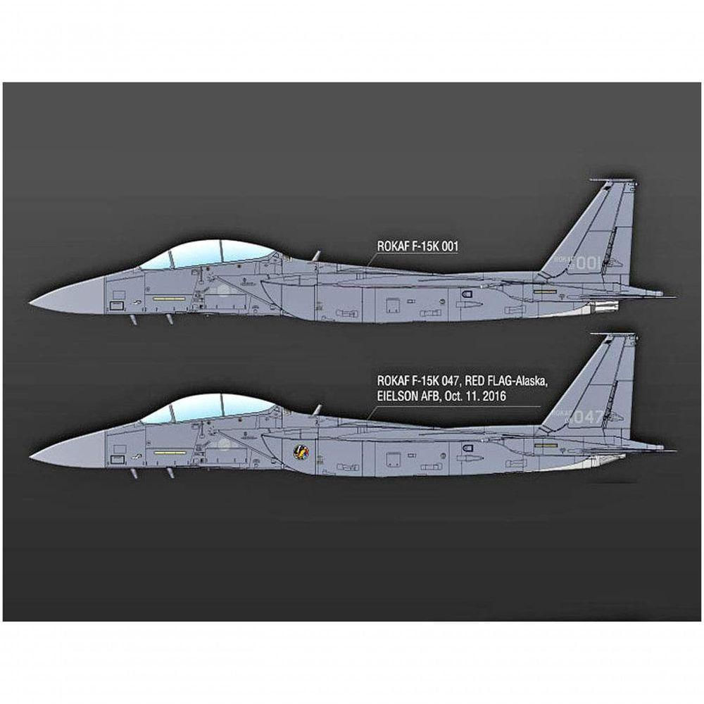 Academy Aca12554 Model Kit 1-72 Rokaf F-15k Slam Eagle Veículo