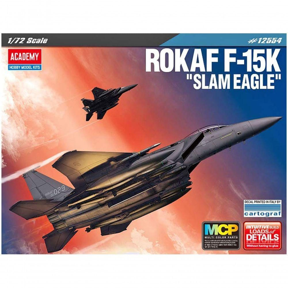 Academy Aca12554 Model Kit 1-72 Rokaf F-15k Slam Eagle Veículo