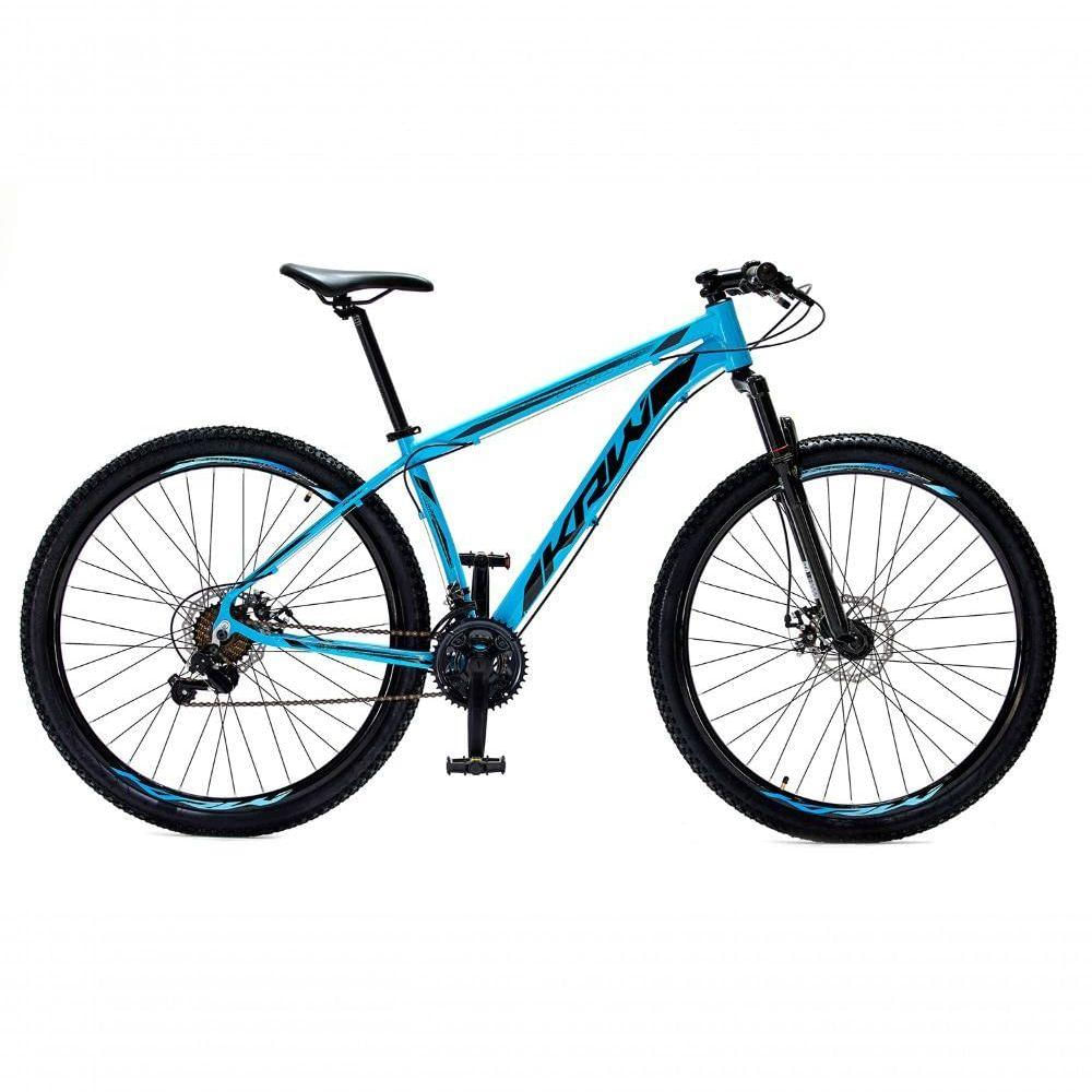 Bicicleta Aro 29 Krw Alumínio Shimano 24 Vel Freio A Disco Suspensão S4 15.5 Azul-Preto