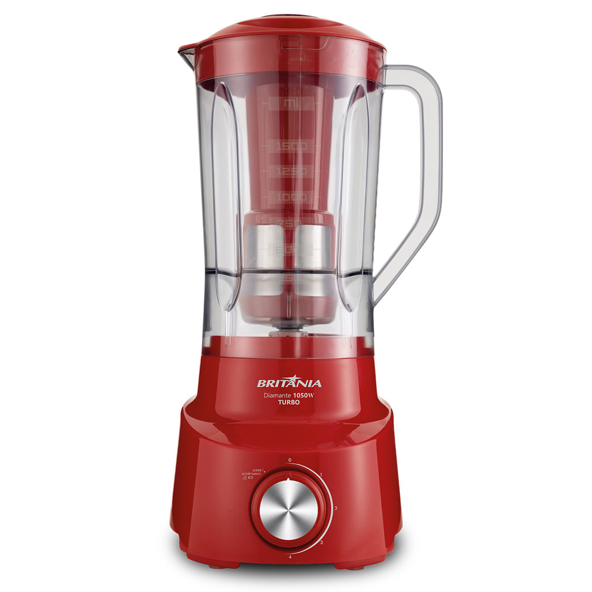 Liquidificador Britânia Diamante Vermelho 900W 220V